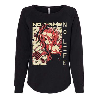 funny Shiro No Game No Life Anime Womens California Wash Sweatshirt