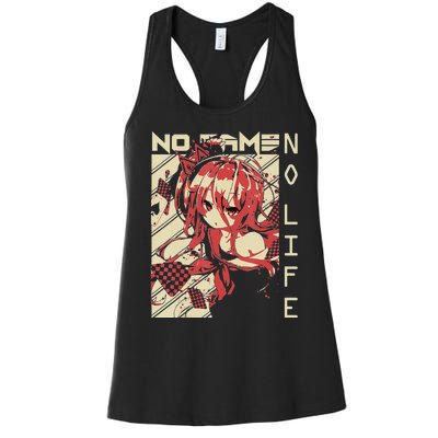 funny Shiro No Game No Life Anime Women's Racerback Tank