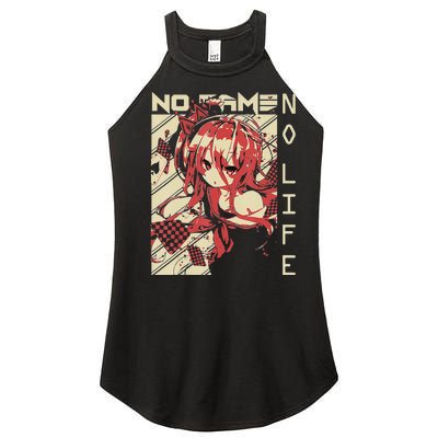 funny Shiro No Game No Life Anime Women’s Perfect Tri Rocker Tank