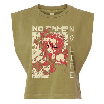 funny Shiro No Game No Life Anime Garment-Dyed Women's Muscle Tee