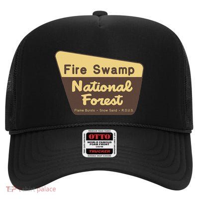 Fire Swamp National Forest High Crown Mesh Back Trucker Hat