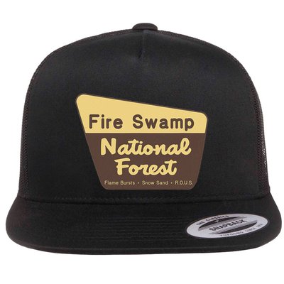 Fire Swamp National Forest Flat Bill Trucker Hat