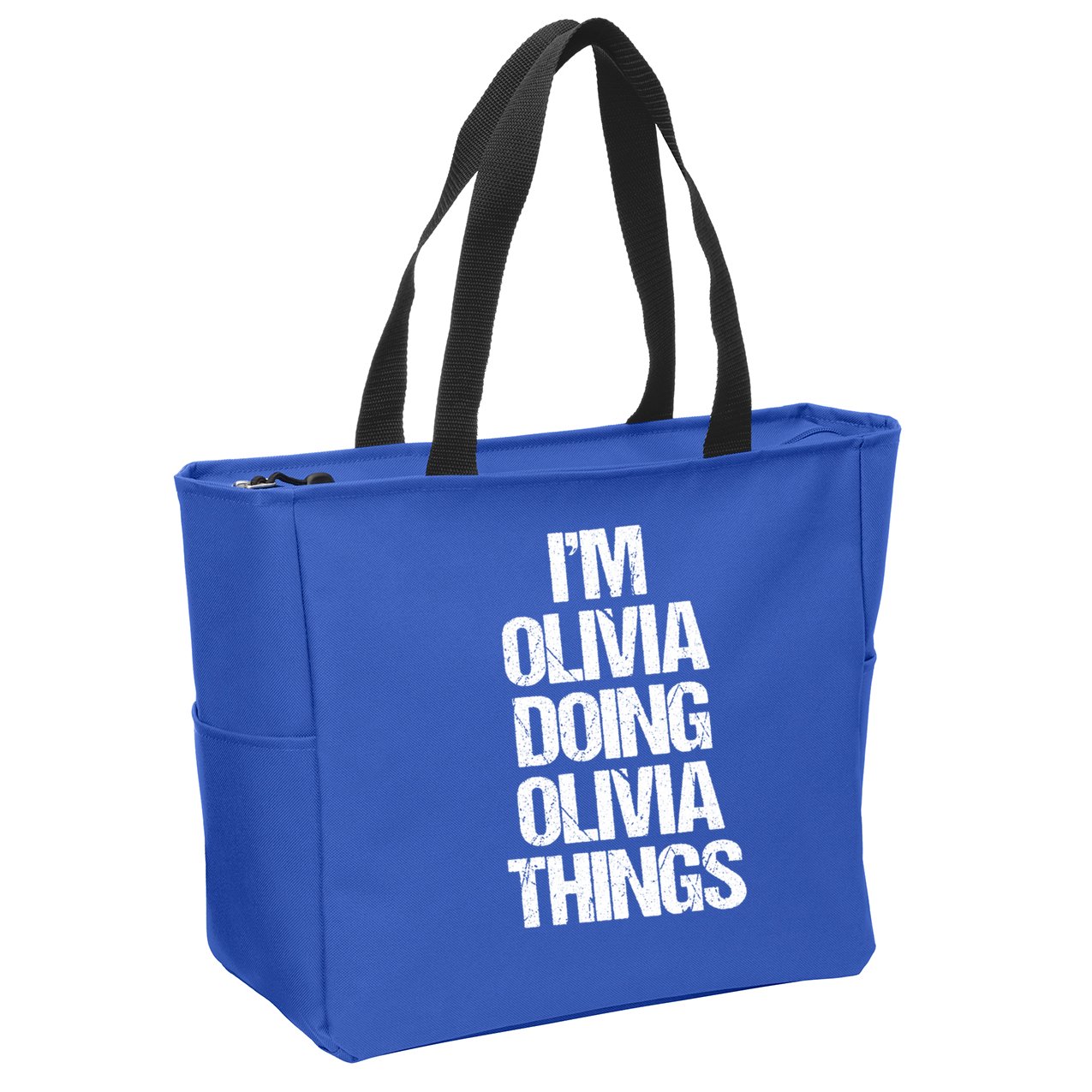 Funny Saying Name Olivia Cute Gift Zip Tote Bag