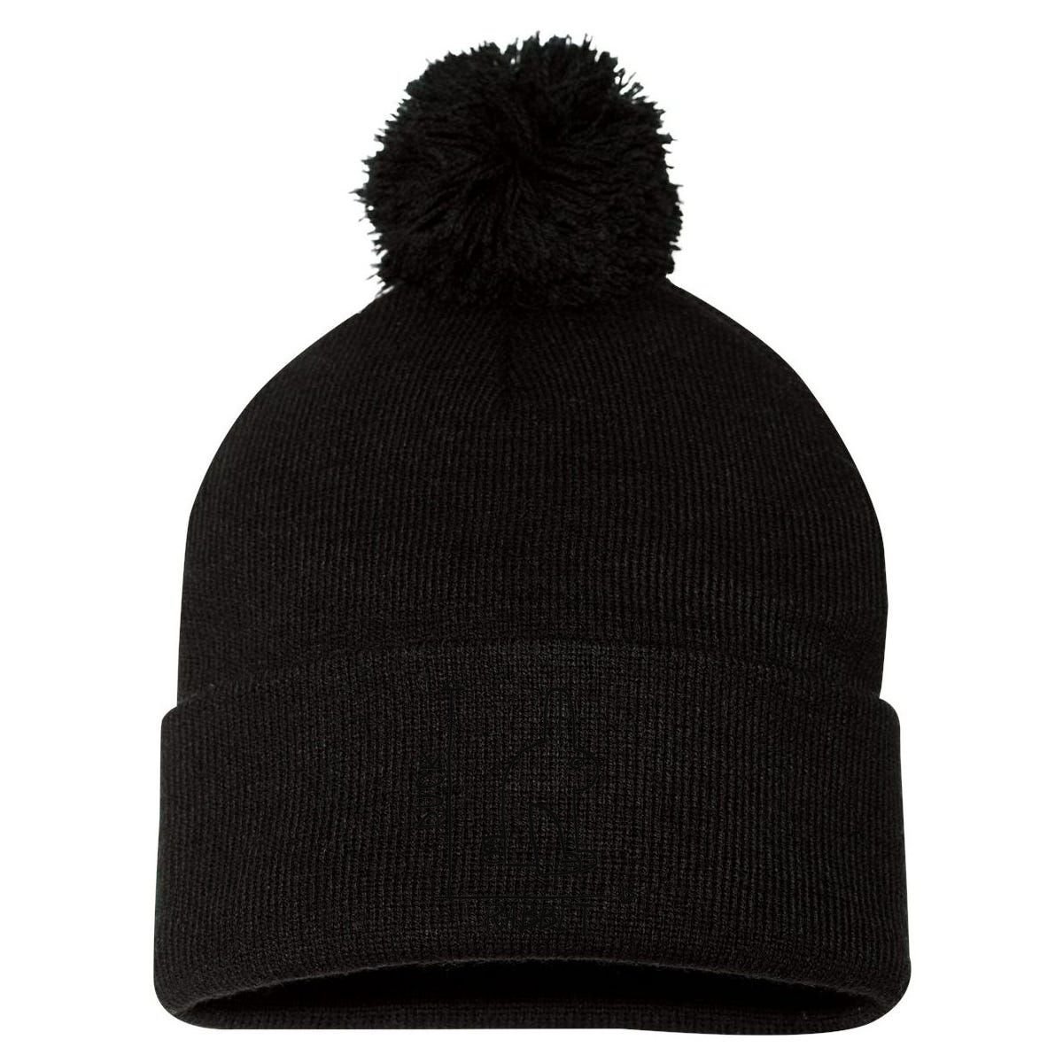 Funny Science Nerd Duck Rabbit Physics Math Geek Pom Pom 12in Knit Beanie