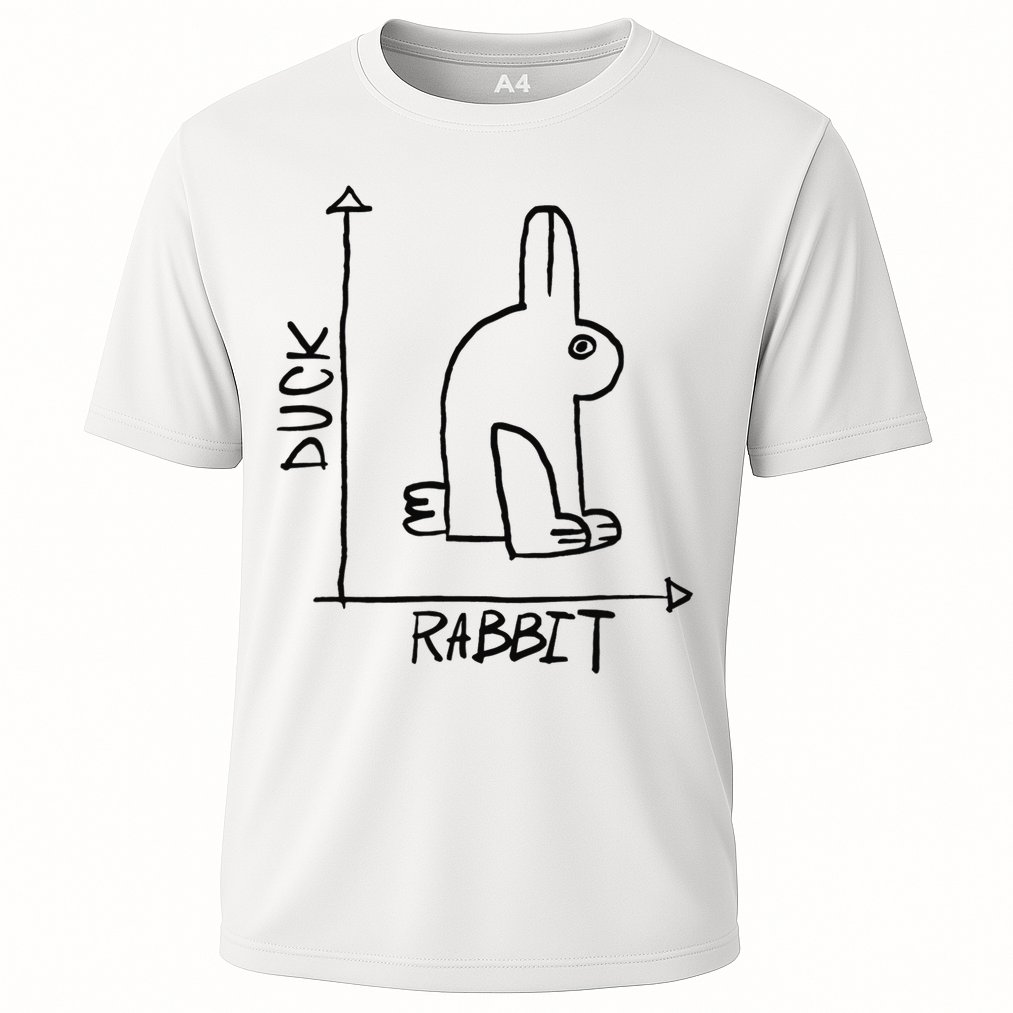 Funny Science Nerd Duck Rabbit Physics Math Geek Cooling Performance Crew T-Shirt