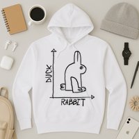 Funny Science Nerd Duck Rabbit Physics Math Geek Hoodie