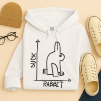 Funny Science Nerd Duck Rabbit Physics Math Geek Hoodie