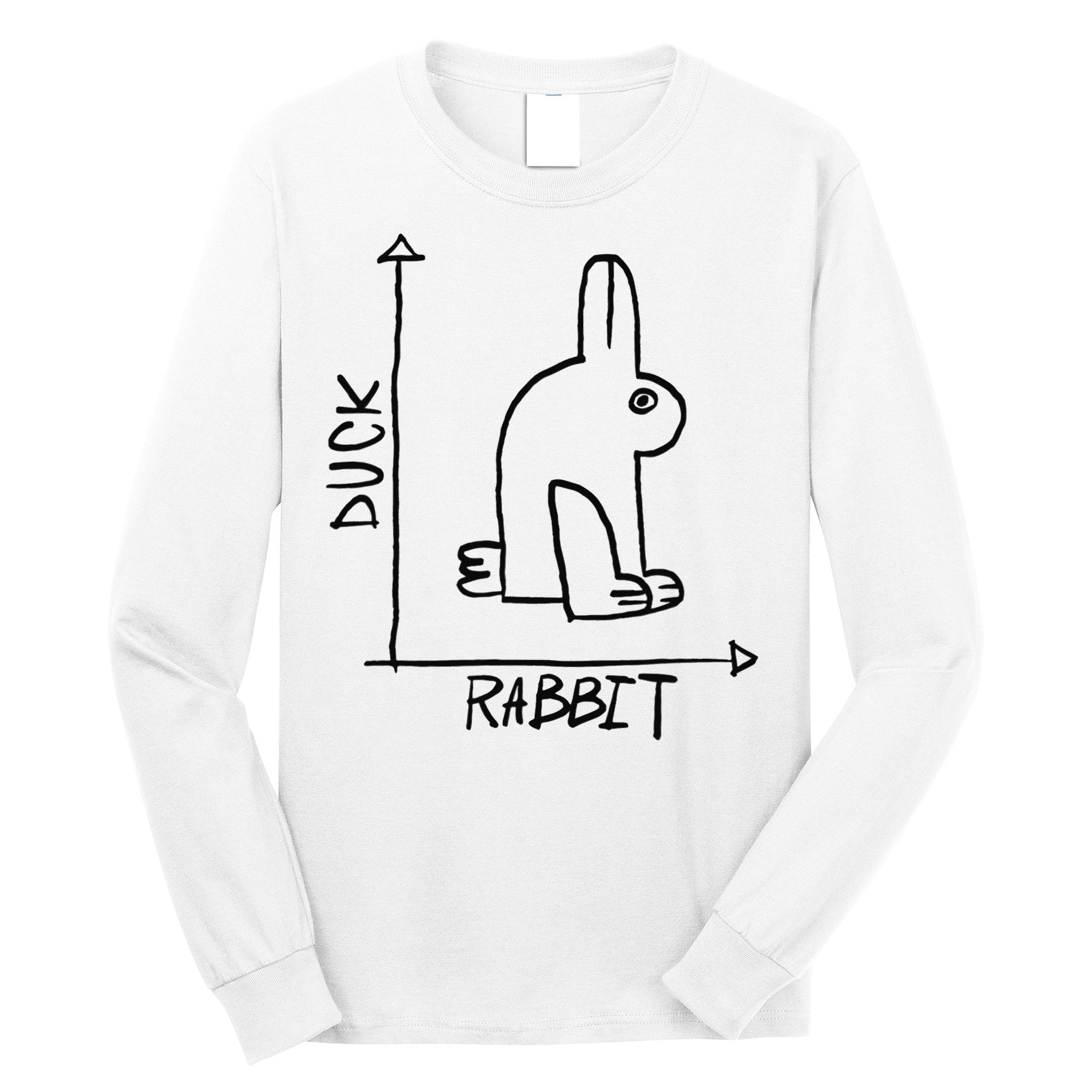 Funny Science Nerd Duck Rabbit Physics Math Geek Long Sleeve Shirt