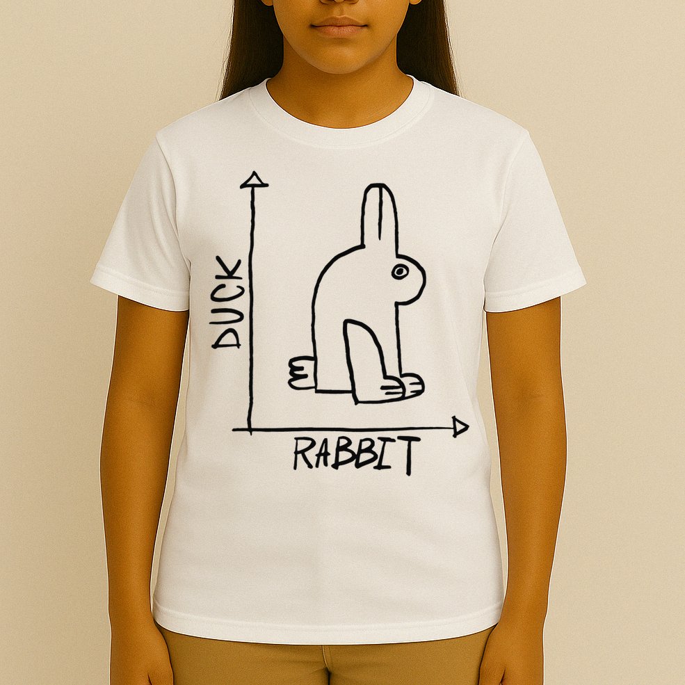 Funny Science Nerd Duck Rabbit Physics Math Geek T-Shirt