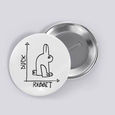 Funny Science Nerd Duck Rabbit Physics Math Geek Button