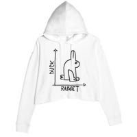 Funny Science Nerd Duck Rabbit Physics Math Geek Crop Fleece Hoodie