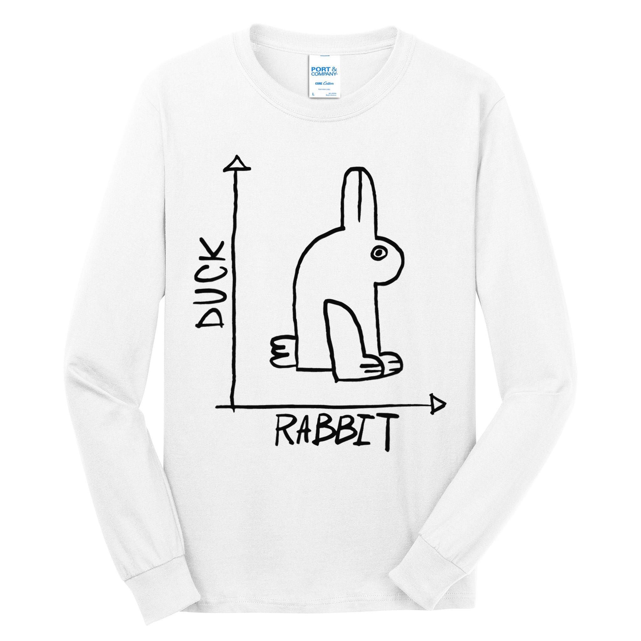 Funny Science Nerd Duck Rabbit Physics Math Geek Tall Long Sleeve T-Shirt