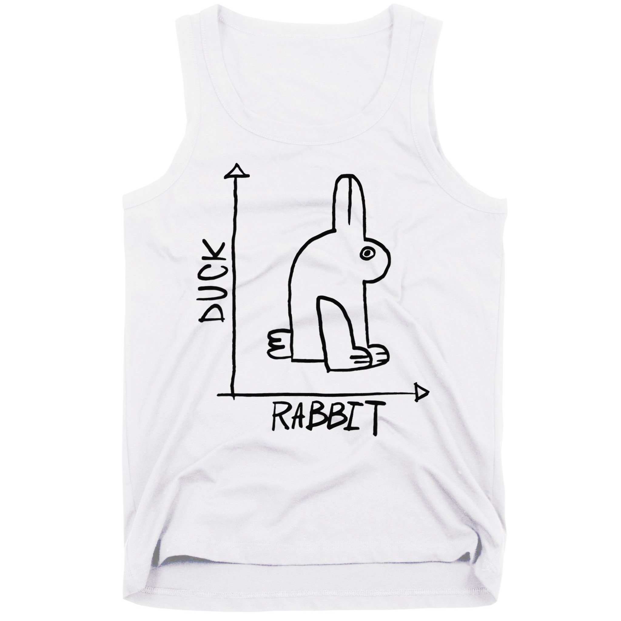 Funny Science Nerd Duck Rabbit Physics Math Geek Tank Top