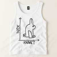 Funny Science Nerd Duck Rabbit Physics Math Geek Tank Top
