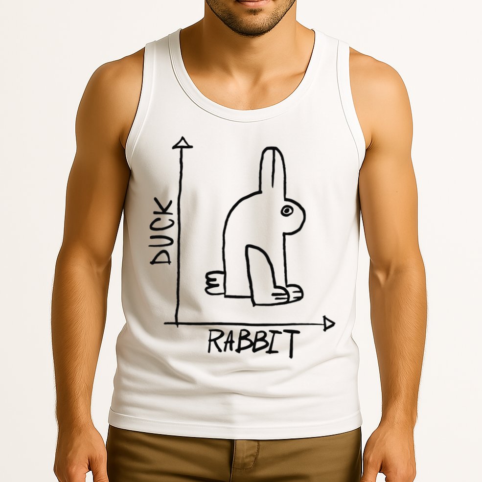 Funny Science Nerd Duck Rabbit Physics Math Geek Tank Top