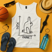 Funny Science Nerd Duck Rabbit Physics Math Geek Tank Top