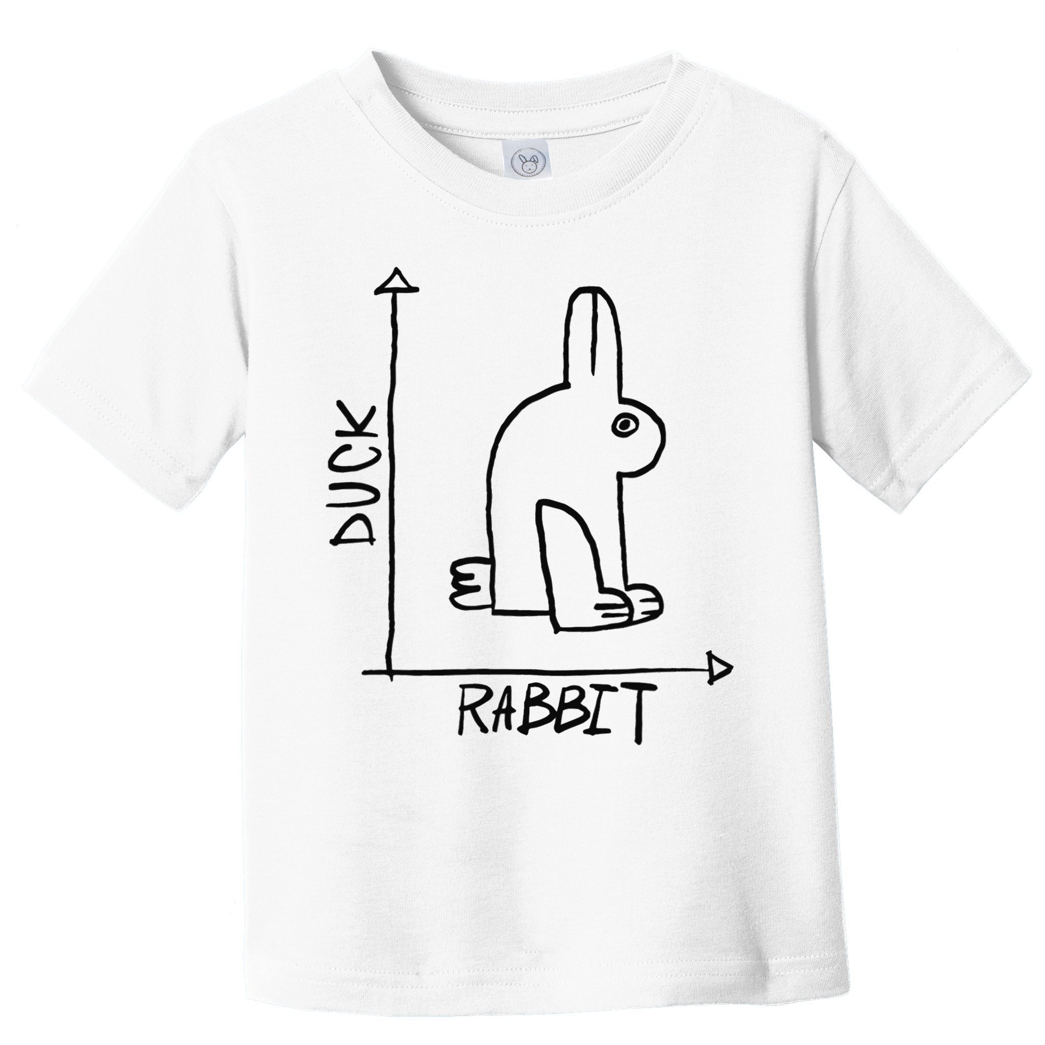 Funny Science Nerd Duck Rabbit Physics Math Geek Toddler T-Shirt