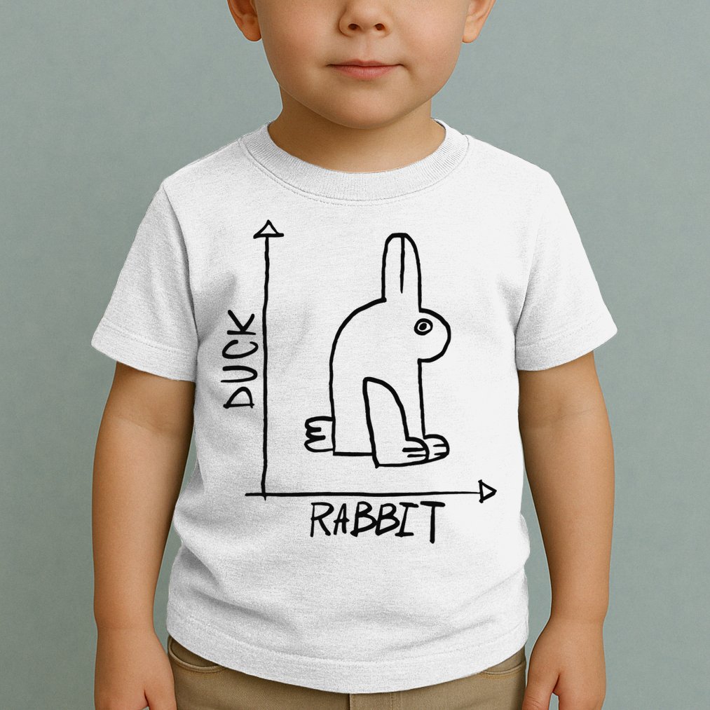 Funny Science Nerd Duck Rabbit Physics Math Geek Toddler T-Shirt