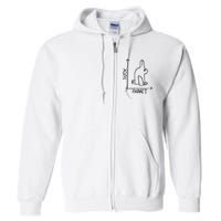 Funny Science Nerd Duck Rabbit Physics Math Geek Full Zip Hoodie