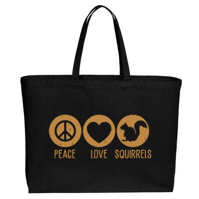 Funny Squirrel Novelty Design Squirrel Lover Cotton Canvas Jumbo Tote