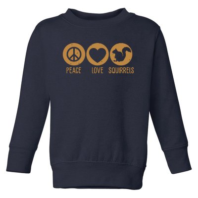 Funny Squirrel Novelty Design Squirrel Lover Toddler Sweatshirt