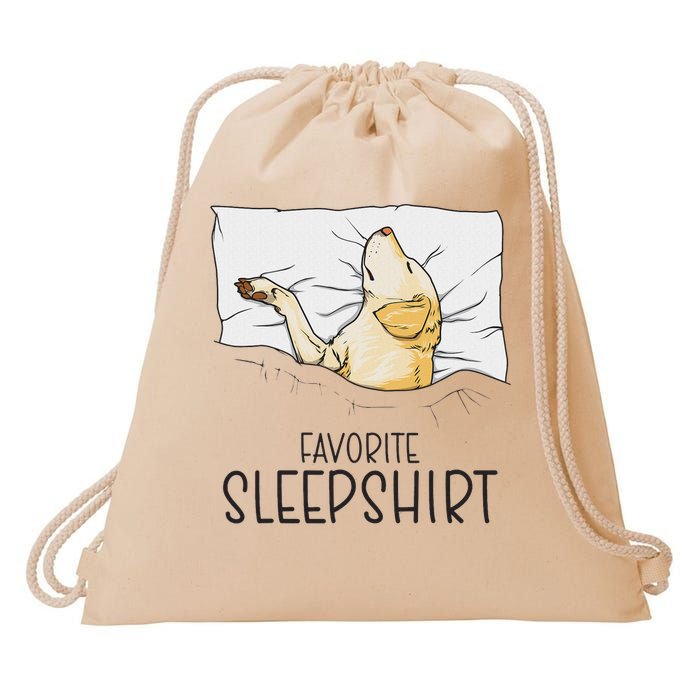 Favorite Sleep, Napping Labrador Pajama Drawstring Bag