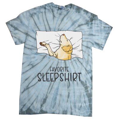 Favorite Sleep, Napping Labrador Pajama Tie-Dye T-Shirt