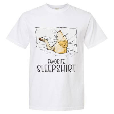 Favorite Sleep, Napping Labrador Pajama Garment-Dyed Heavyweight T-Shirt