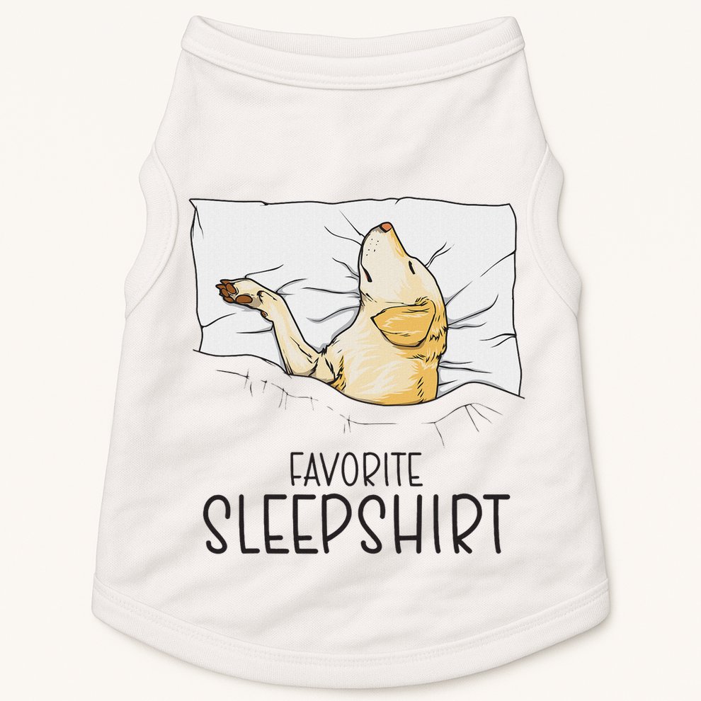 Favorite Sleep, Napping Labrador Pajama Doggie Tank