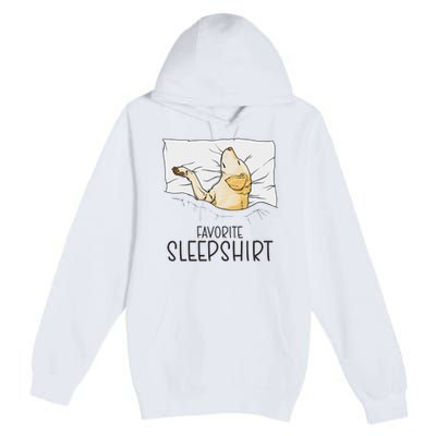 Favorite Sleep, Napping Labrador Pajama Premium Pullover Hoodie