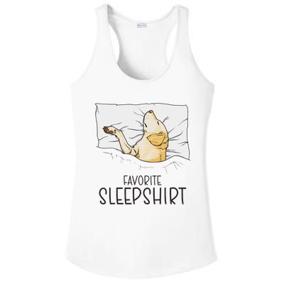 Favorite Sleep, Napping Labrador Pajama Ladies PosiCharge Competitor Racerback Tank