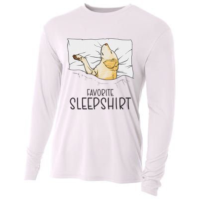 Favorite Sleep, Napping Labrador Pajama Cooling Performance Long Sleeve Crew