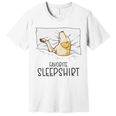 Favorite Sleep, Napping Labrador Pajama Premium T-Shirt
