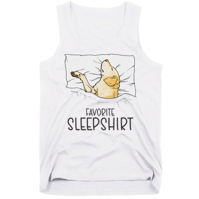 Favorite Sleep, Napping Labrador Pajama Tank Top