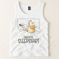 Favorite Sleep, Napping Labrador Pajama Tank Top