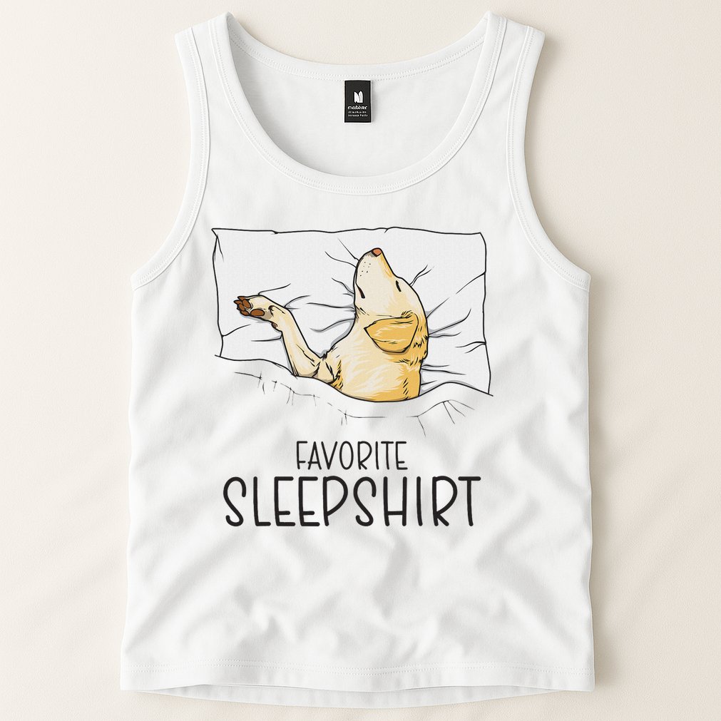 Favorite Sleep, Napping Labrador Pajama Tank Top