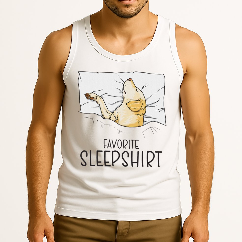 Favorite Sleep, Napping Labrador Pajama Tank Top