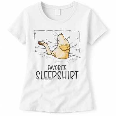 Favorite Sleep, Napping Labrador Pajama Womens T-Shirt