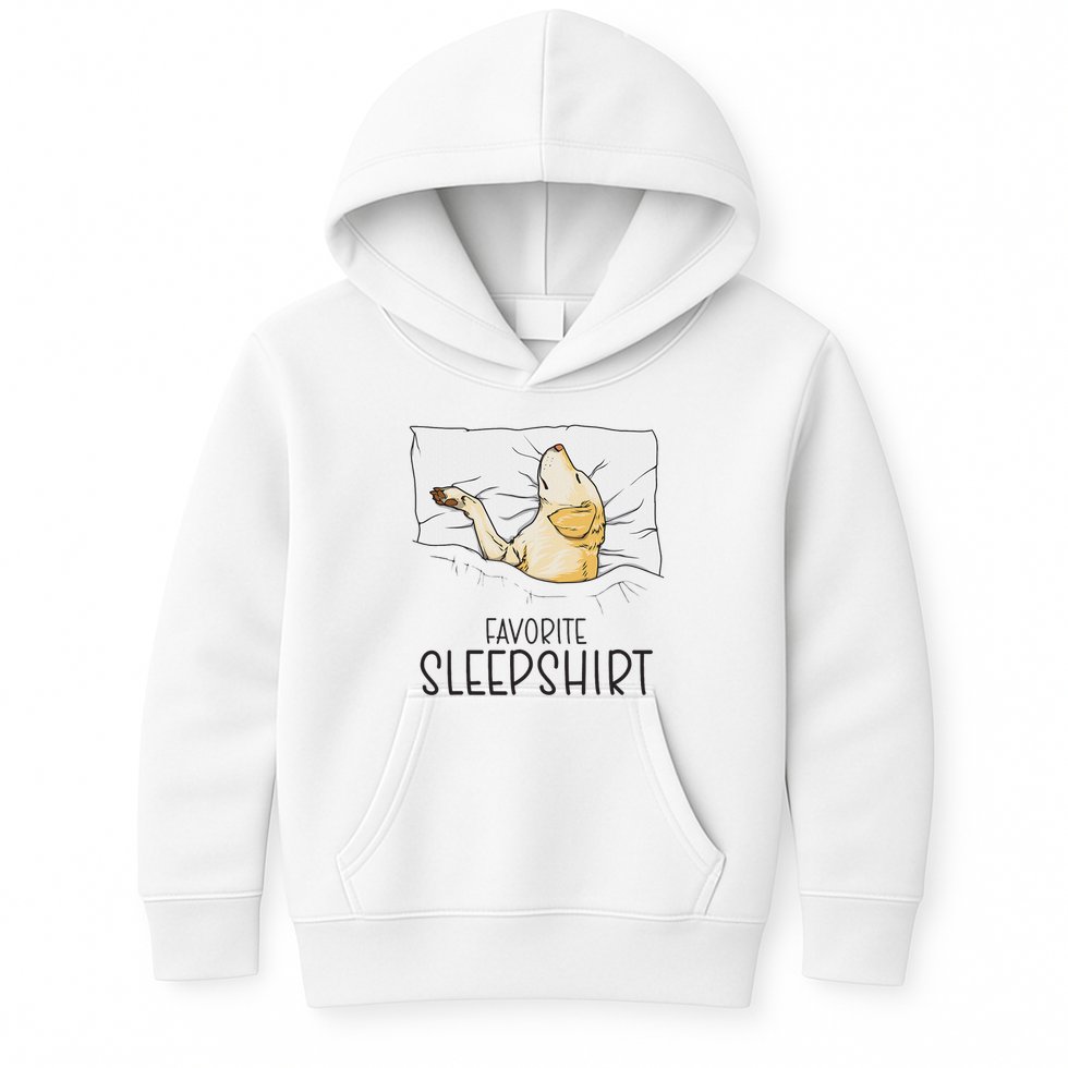 Favorite Sleep, Napping Labrador Pajama Kids Hoodie