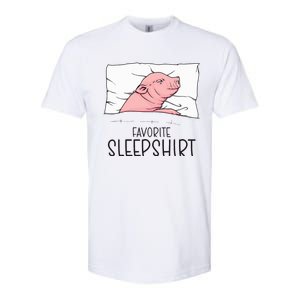 Favorite Sleepshirt Napping Pig Piglet & Piggy Pajama Softstyle® CVC T-Shirt