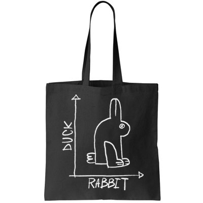 Funny Science Nerd Duck Or Rabbit Physics Math Geek Tote Bag