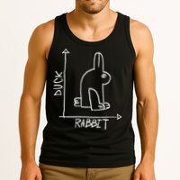 Funny Science Nerd Duck Or Rabbit Physics Math Geek Tank Top