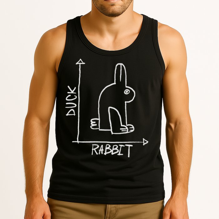 Funny Science Nerd Duck Or Rabbit Physics Math Geek Tank Top