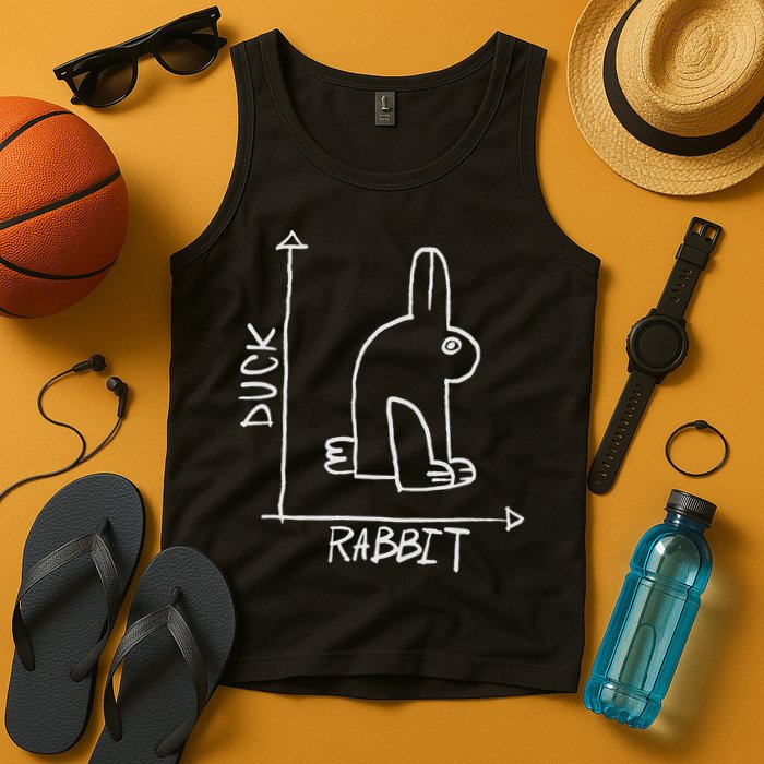 Funny Science Nerd Duck Or Rabbit Physics Math Geek Tank Top