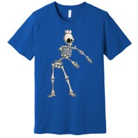 Flossing Skeleton Nurse Halloween Gift Premium T-Shirt