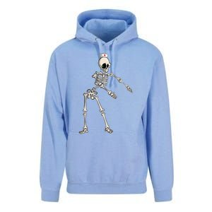 Flossing Skeleton Nurse Halloween Gift Unisex Surf Hoodie