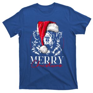 Funny Santa Newfoundland Newfie Merry Christmas Dog Mom Gift T-Shirt