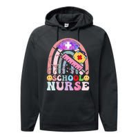 Funny School Nurse Graphic Tees Tops Back To School Performance Fleece Hoodie