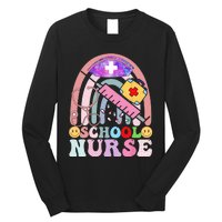 Funny School Nurse Graphic Tees Tops Back To School Long Sleeve Shirt