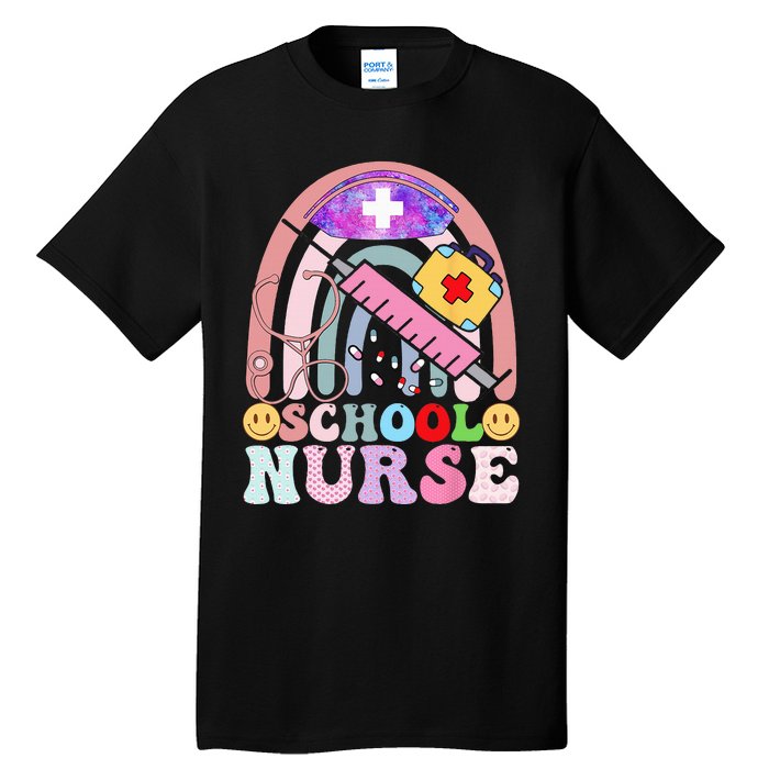 Funny School Nurse Graphic Tees Tops Back To School Tall T-Shirt